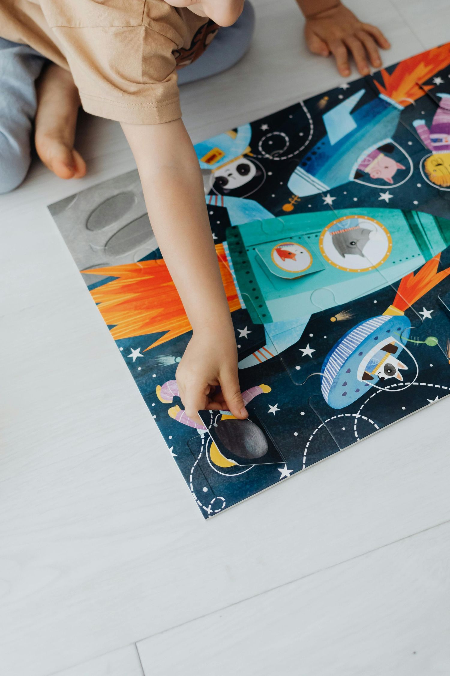 Completing a puzzle