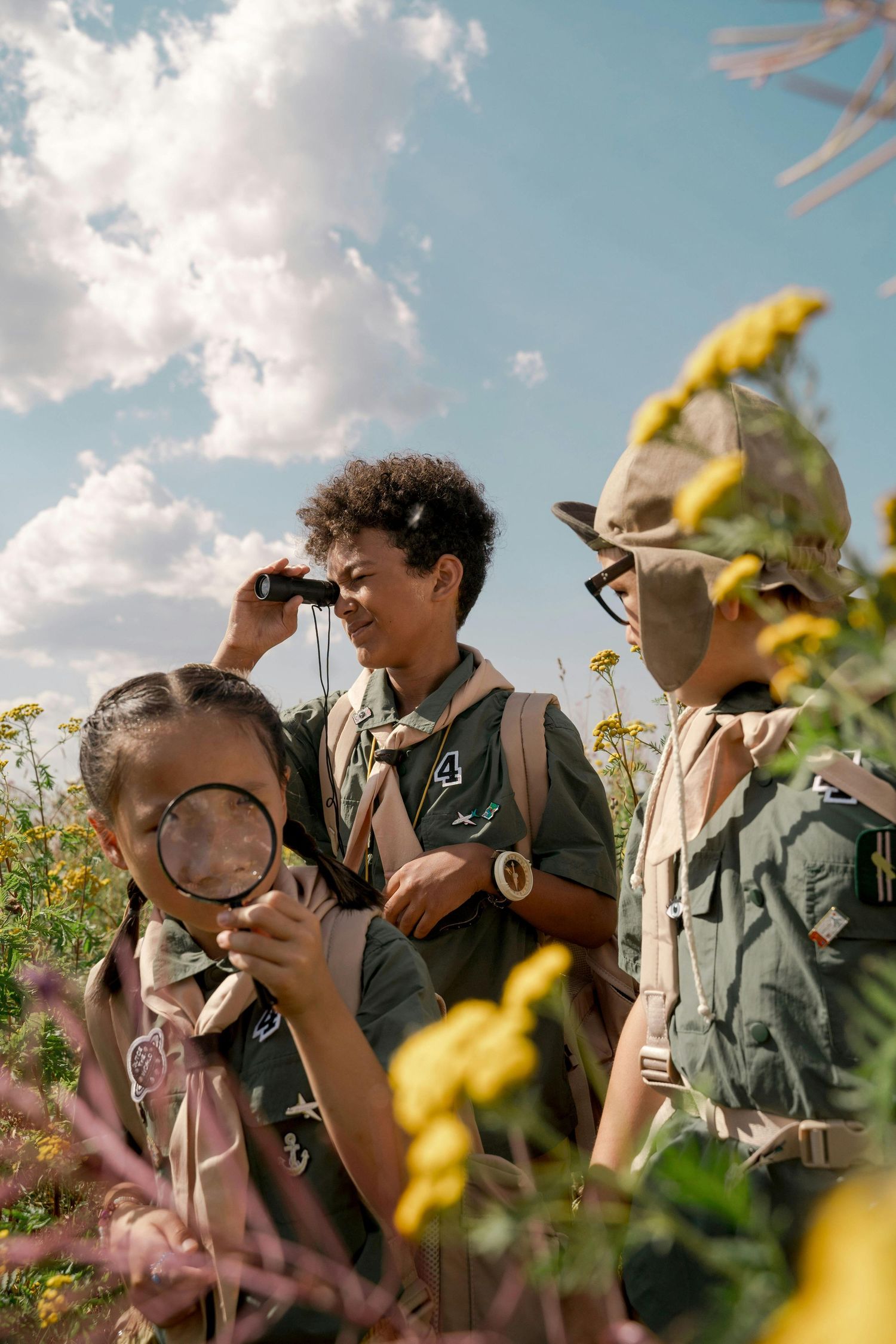 Kids exploring