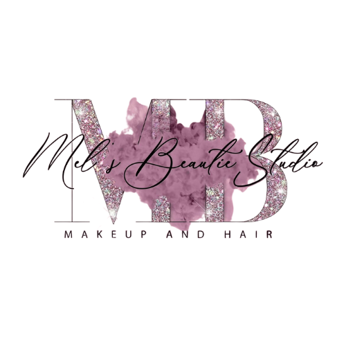 MB Beauty Studio logo with purple watercolor effect and elegant text design.