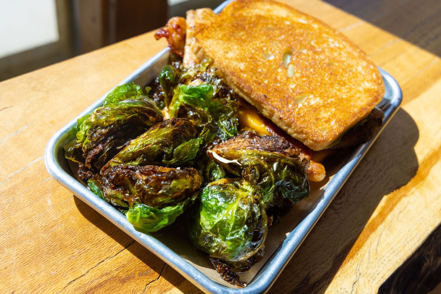 Brussel spouts and bread
