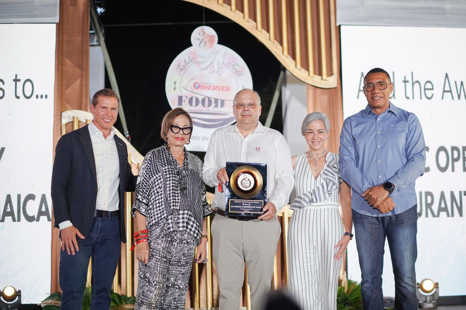 Jamaica Observer Food Awards 2025 Awarding KFC achievement