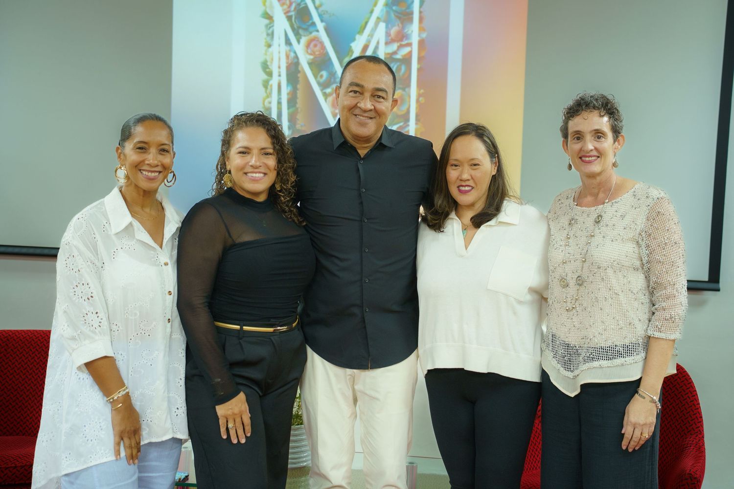 Hon Dr Chris Tufton pose with organizers of M.Power women's health event Oct 2025