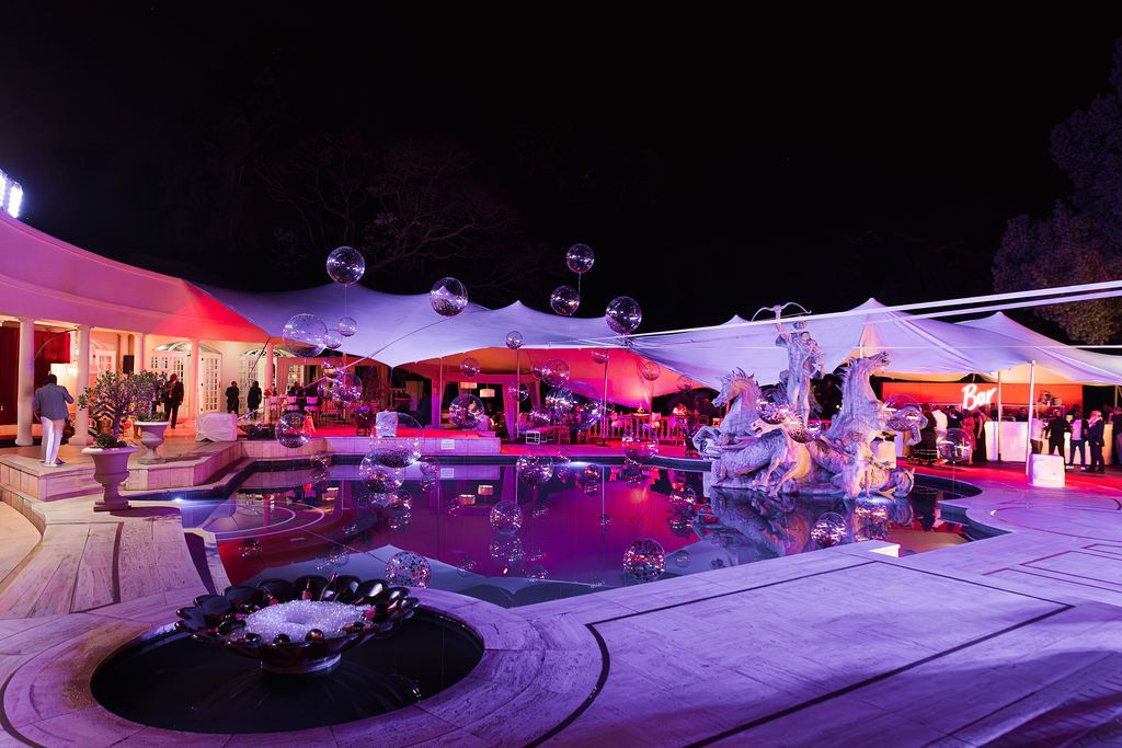 Champagne reception details | Corporate event photography