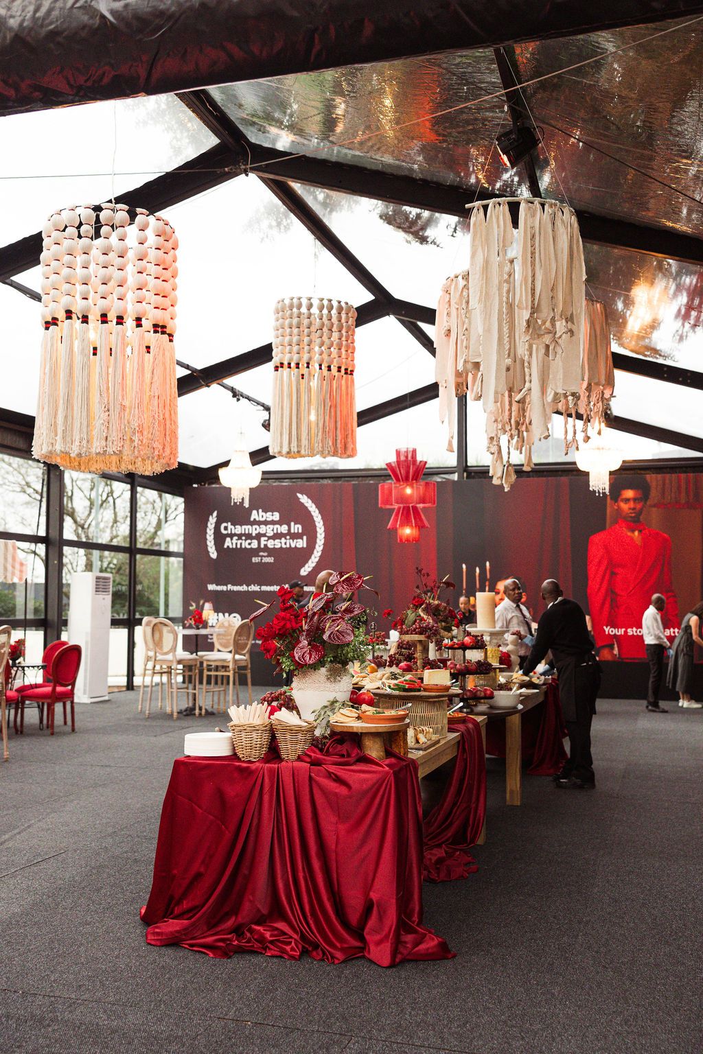 Event space dressed for Absa corporate function