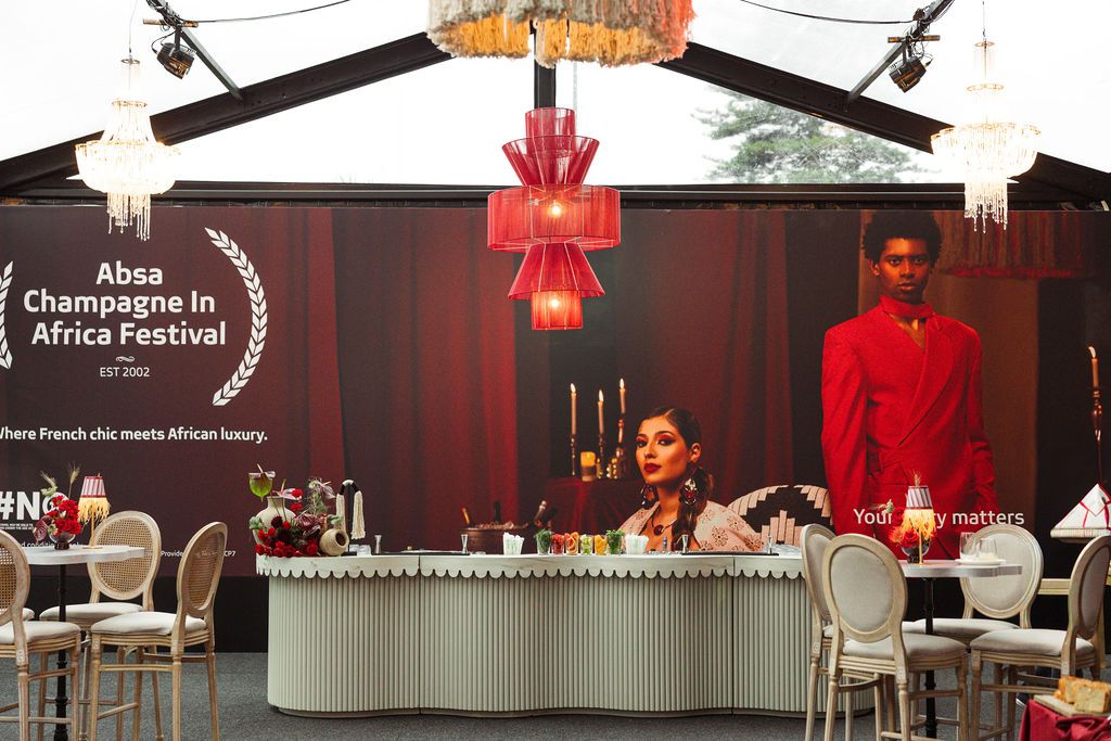 Absa branded champagne service