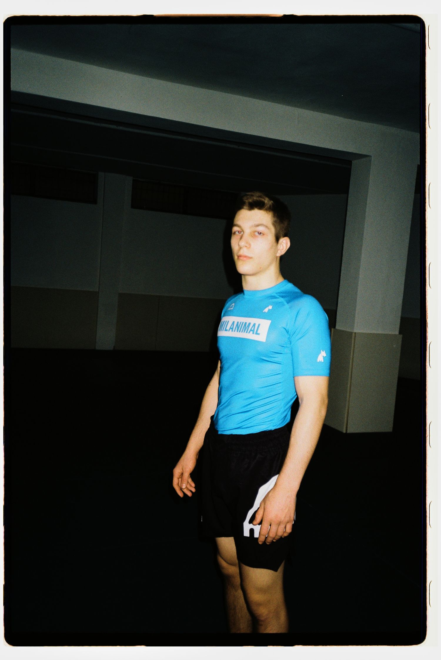 Grappling photography for MILANIMAL wearing a rashguard of Manto brand