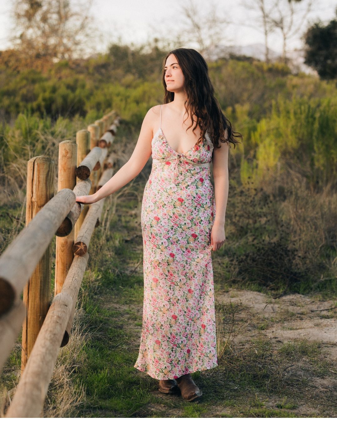 young woman posing for lifestyle photoshoot in orange county California