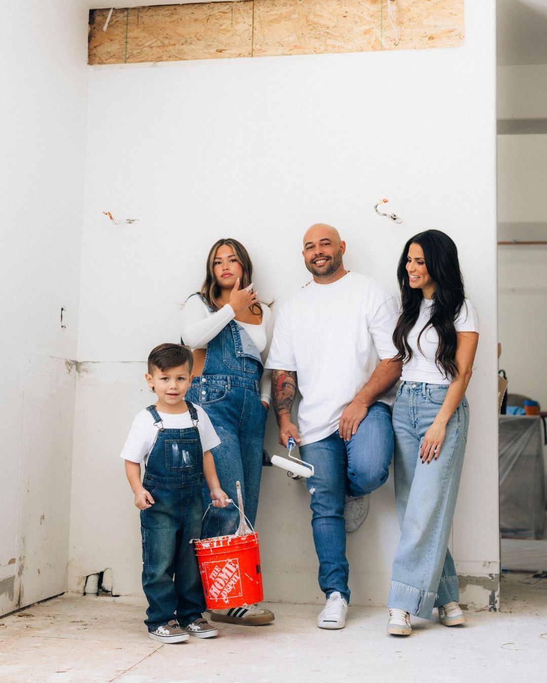 Candid family moment captured indoors, a lifestyle session in Orange County by Makenzie Rae Photography, Orange County California pho