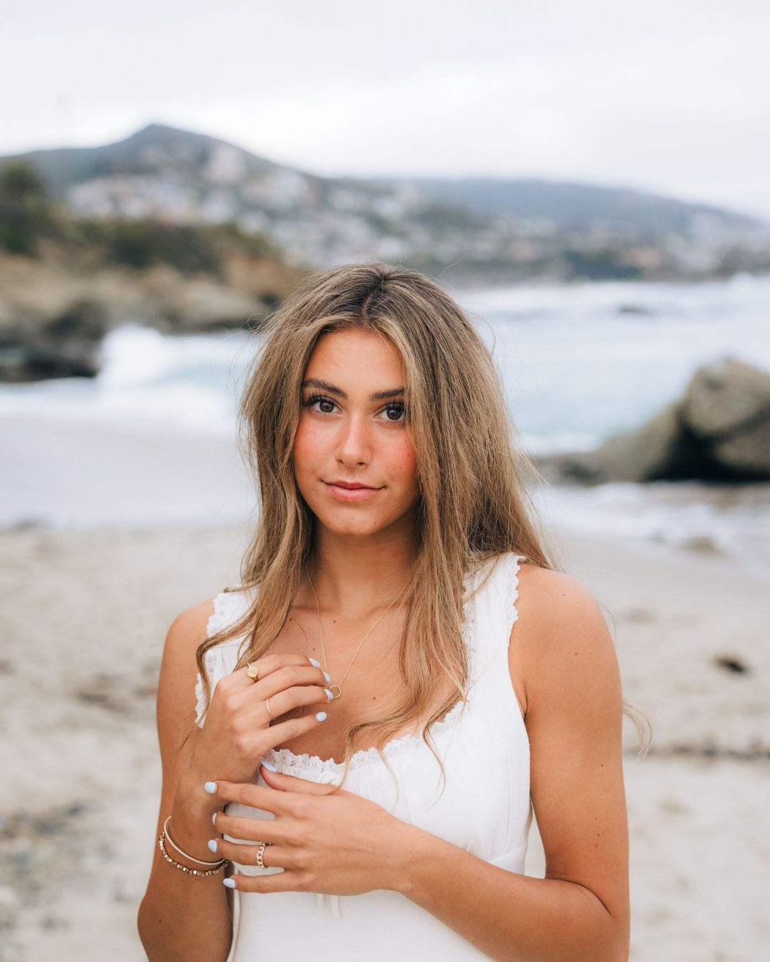 Beach portrait session in Southern California, photographed by Makenzie Rae Photography in Laguna Beach