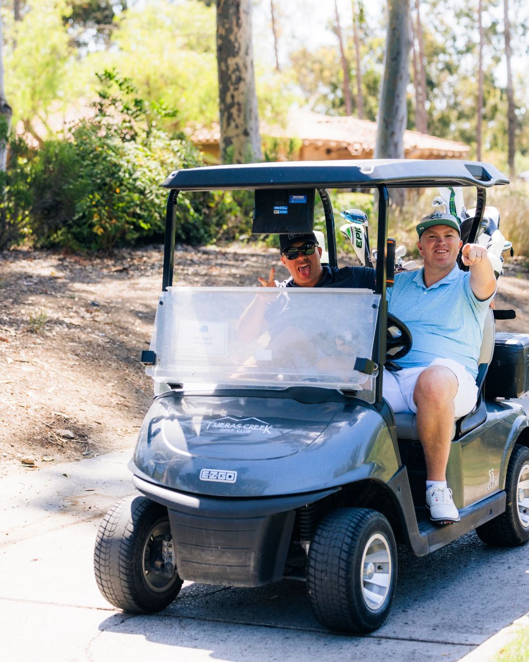 Golf cart at an outdoor event in Southern California, photographed by Makenzie Rae Photography, Orange County California photographer for ev