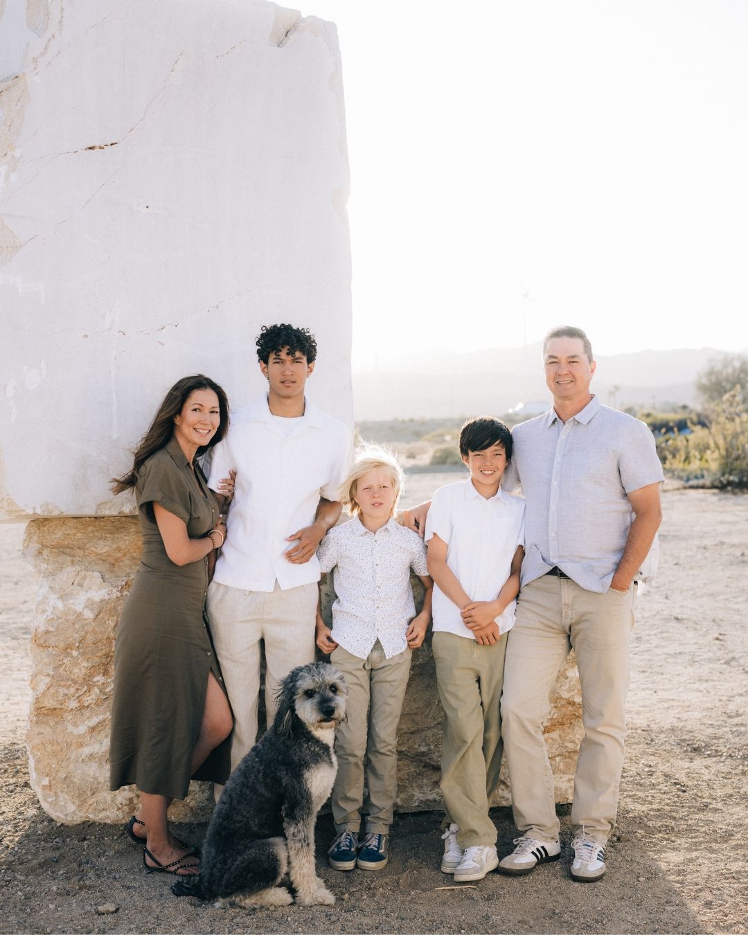Family holiday portrait session in Southern California, photographed by Makenzie Rae Photography, Orange County California photographer.