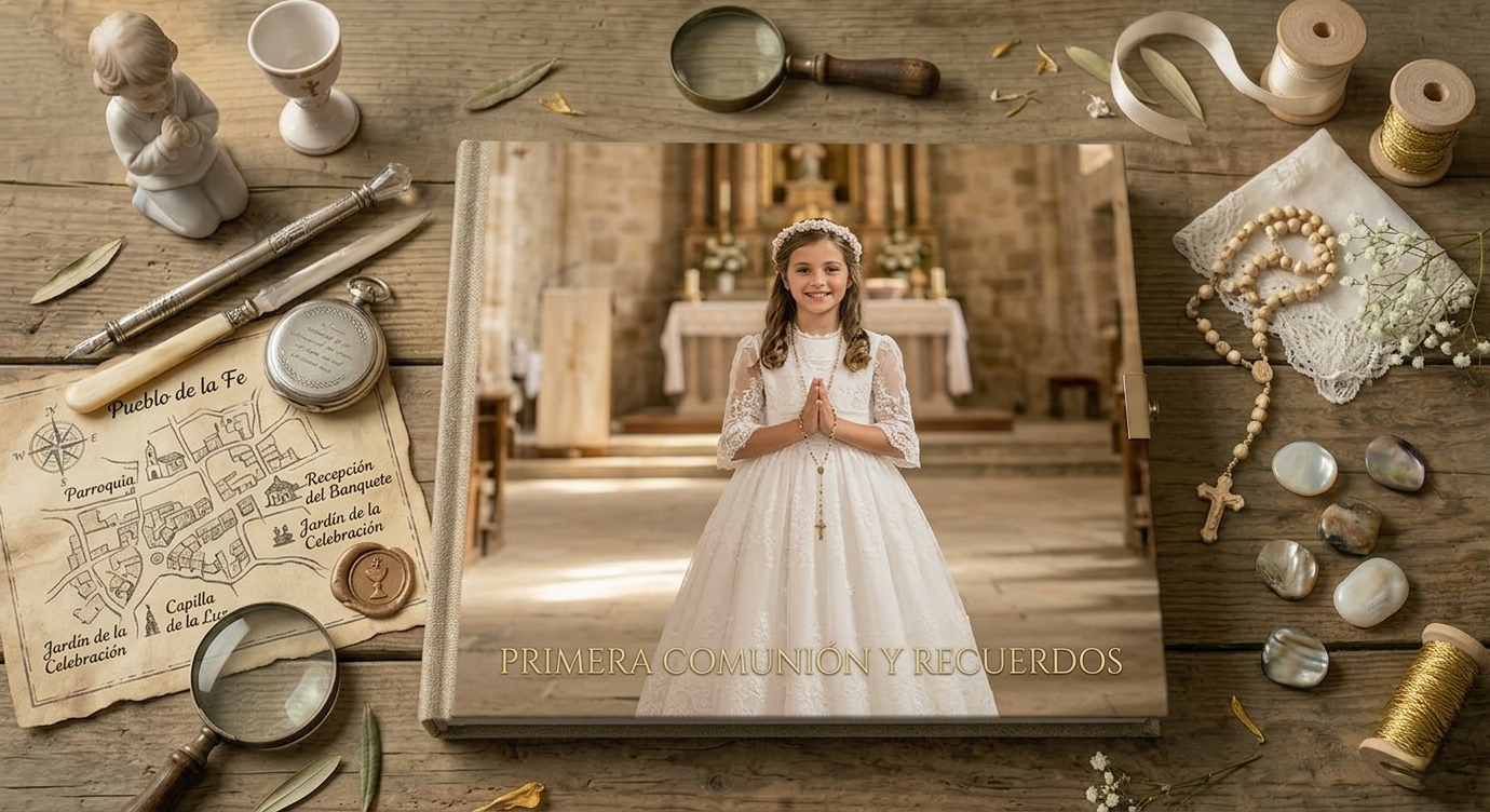 Reportaje fotográfico de primera comunión. Especialista en retratos infantiles y eventos en Sotillo de la Adrada. ¡Reserva tu sesión ahora!