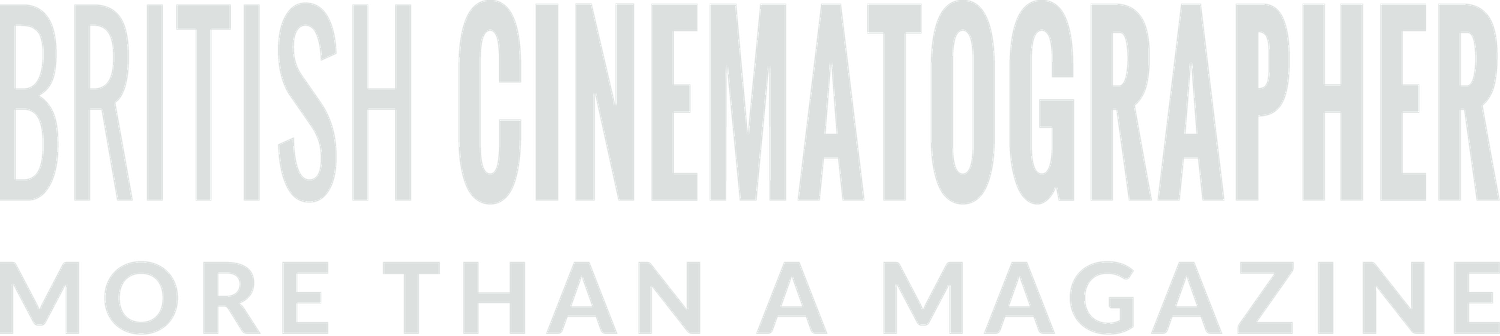 British Cinematographer magazine logo displayed in light grey text on a white background.