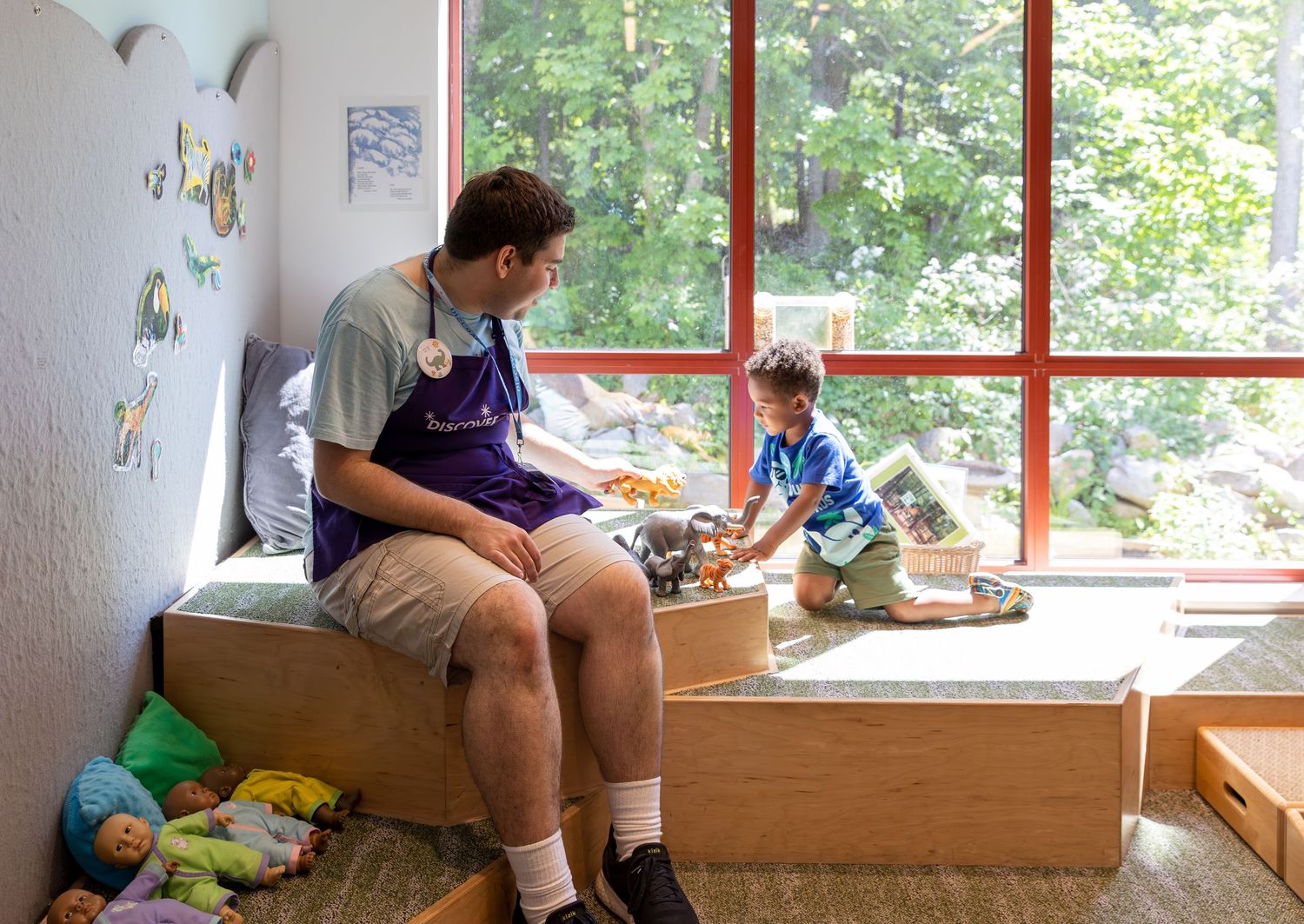 A progression of photos showing someone reading in a sunny corner window seat, captured from different angles.