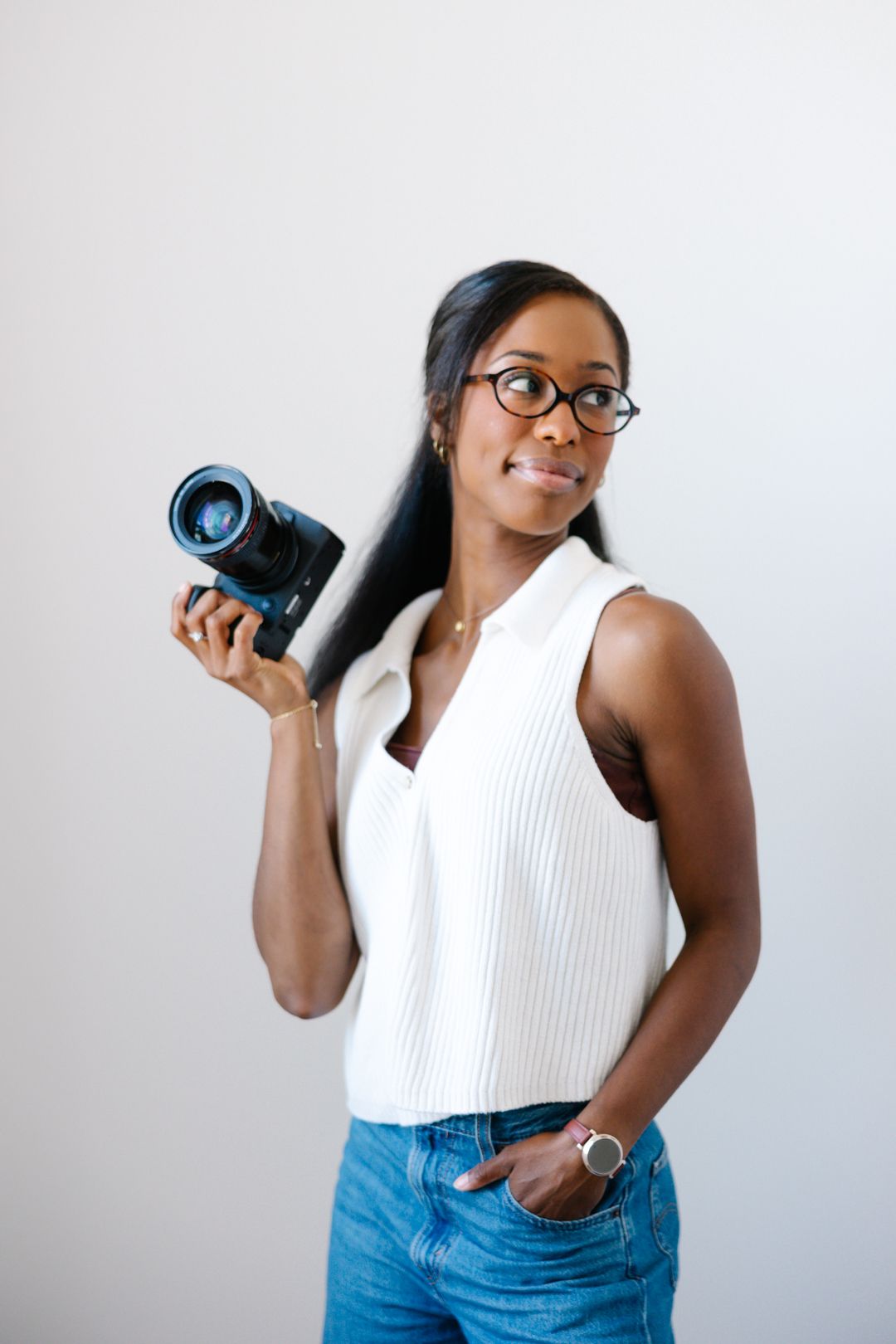 Natural light portrait photography branding for Canton and Akron high school seniors, featuring a professional photographer.