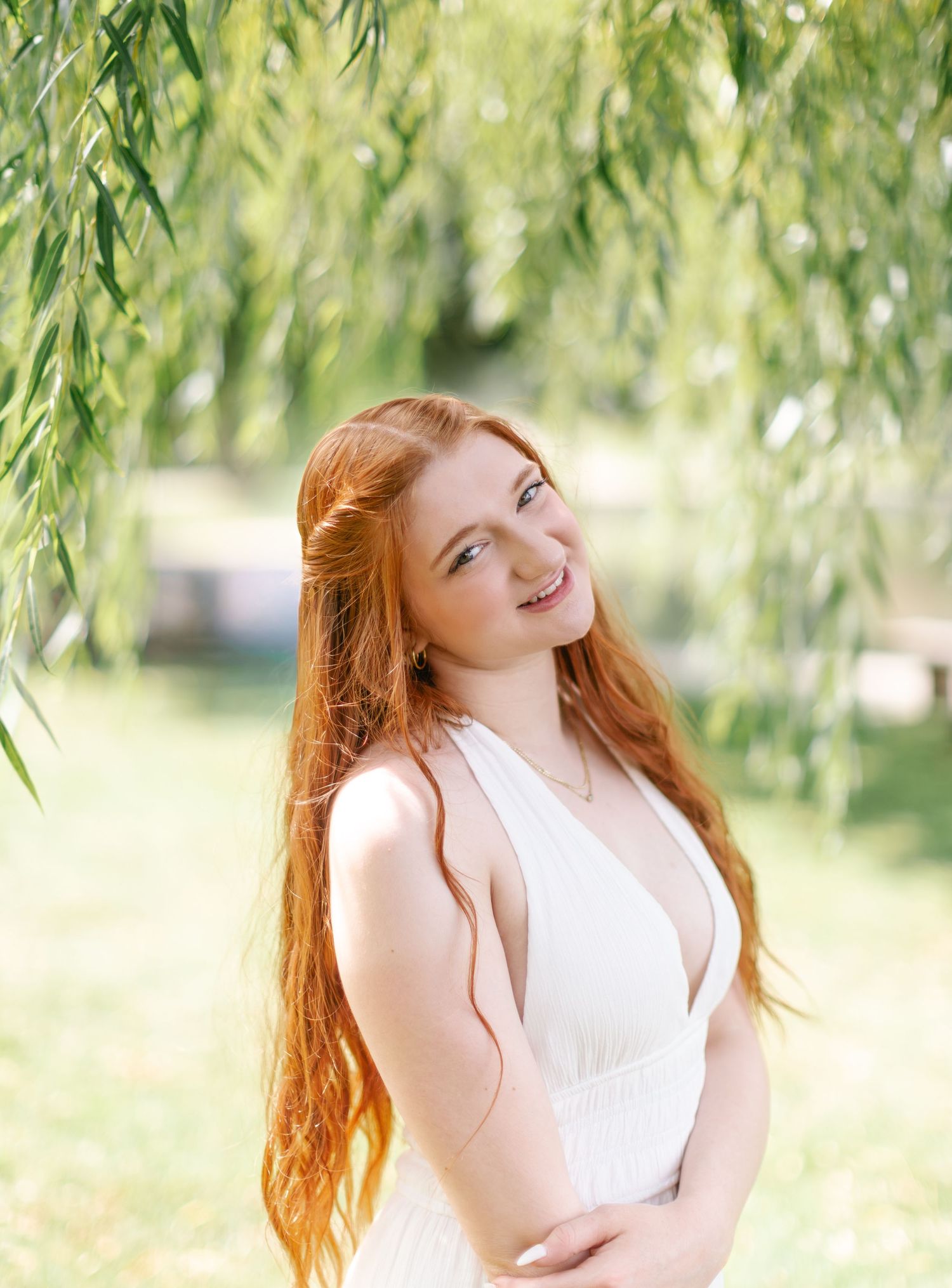 Outdoor graduation portrait session for Canton, Akron Cleveland high school seniors, by natural light photographer Desirée Meschell.