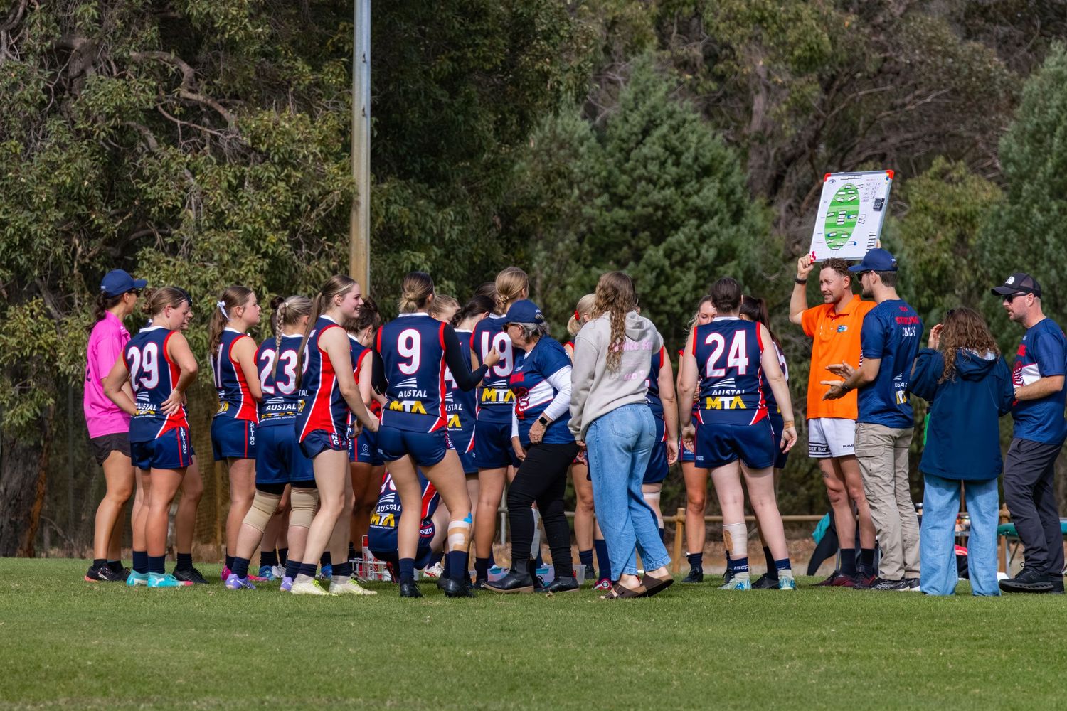Team huddle