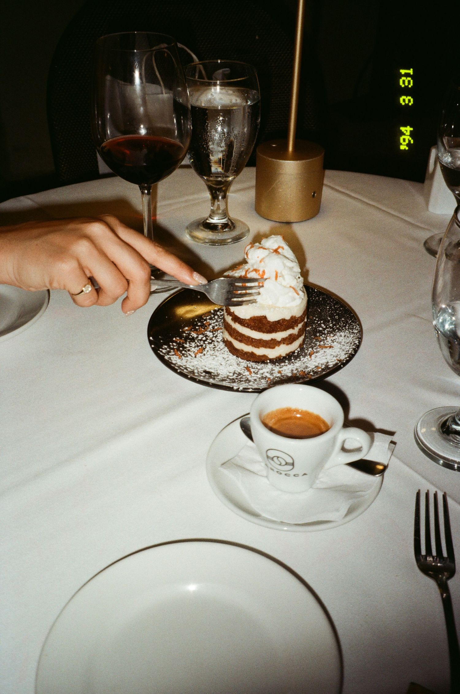 women eating dessert