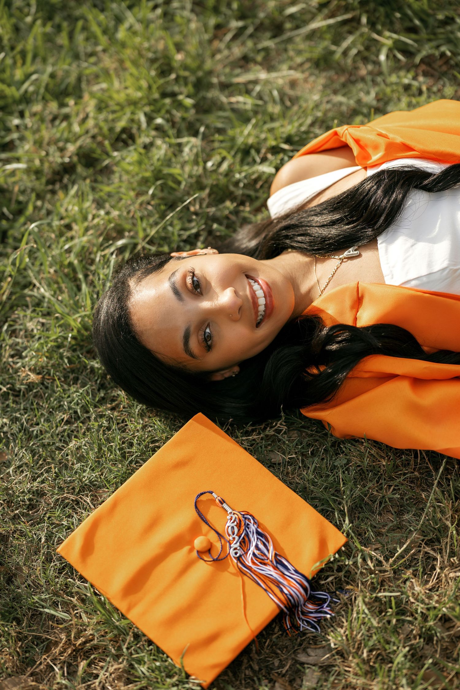 Graduation photos San Antonio Texas senior portraits cap and gown