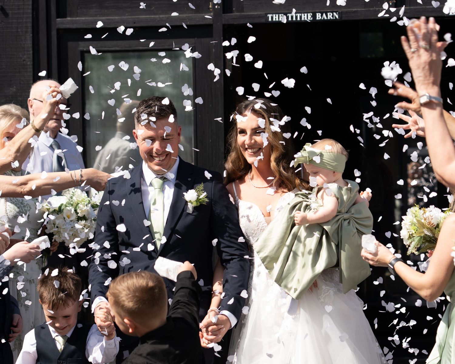 Confetti photo.  wedding confetti photograph. shropshire wedding. Westmidlands wedding. happy moments. wedding moments.