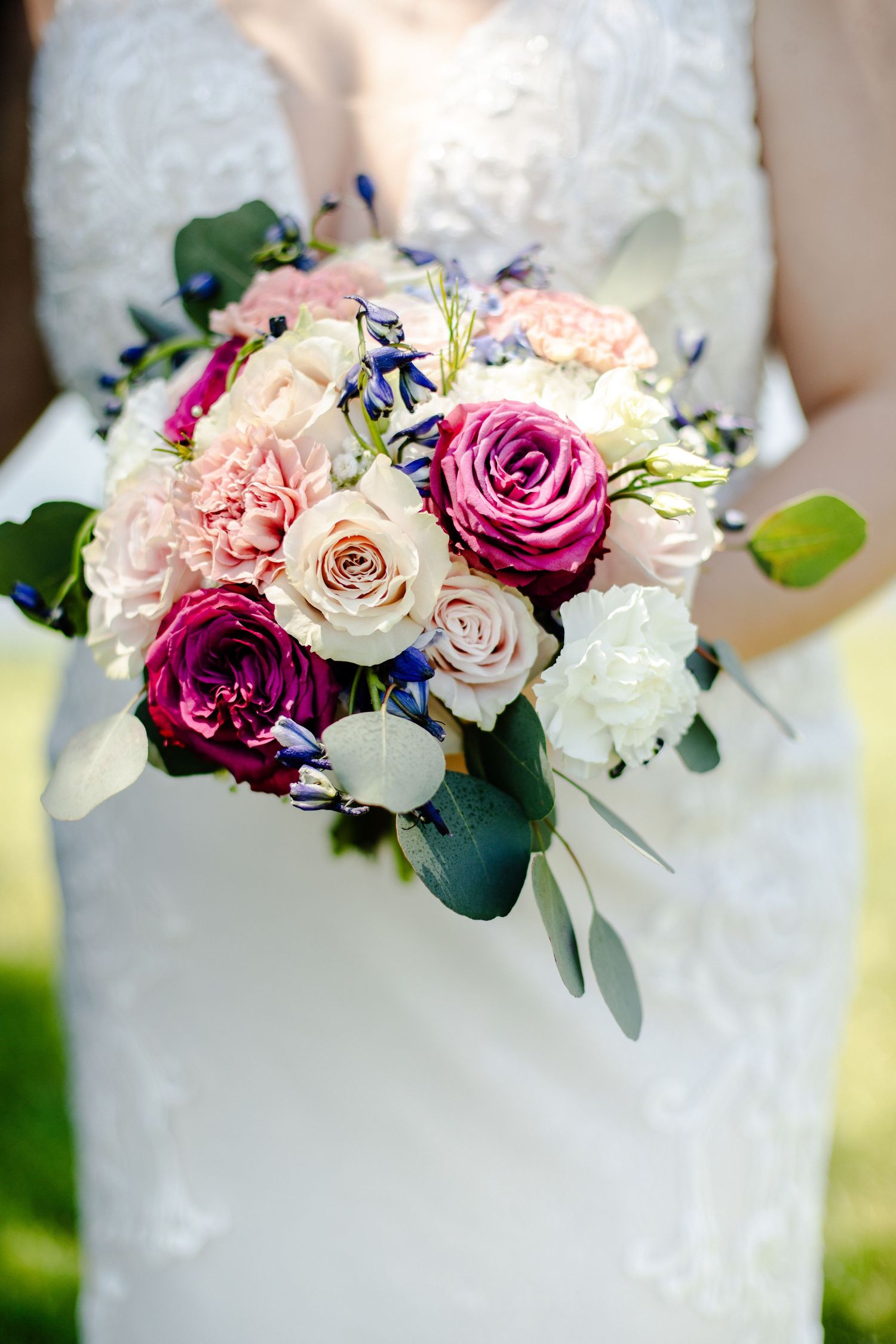 Detail shot of bride's bouquet