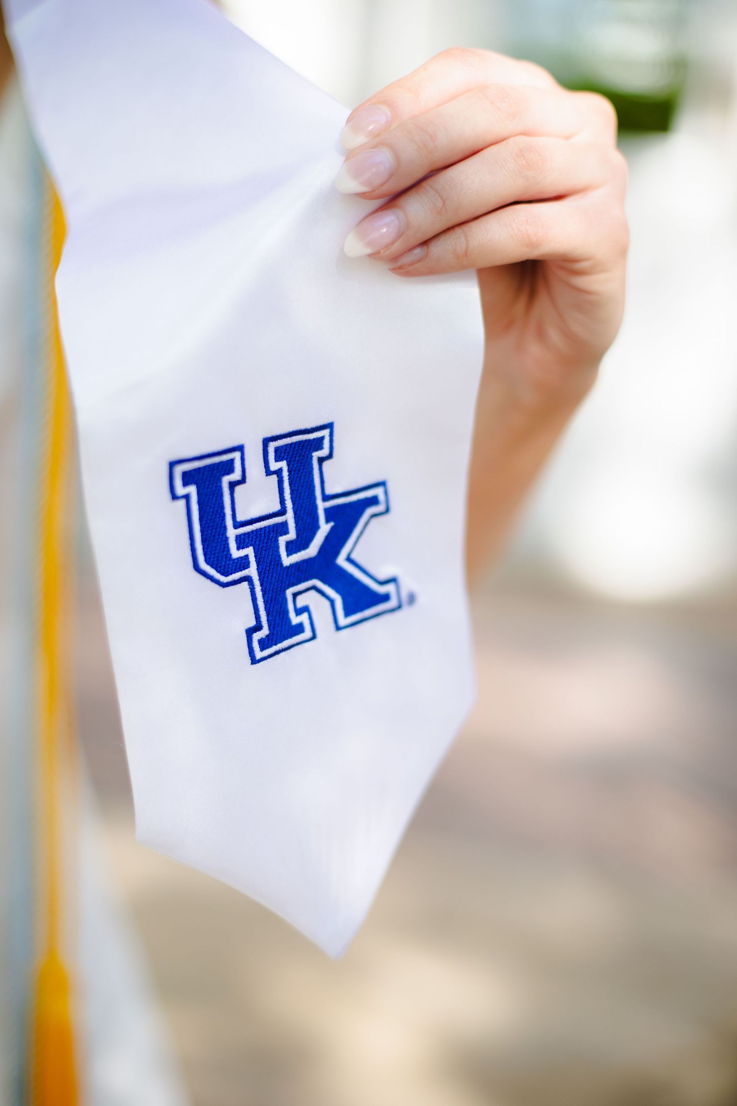 University of kentucky graduation stole, graduate photos, lexington kentucky