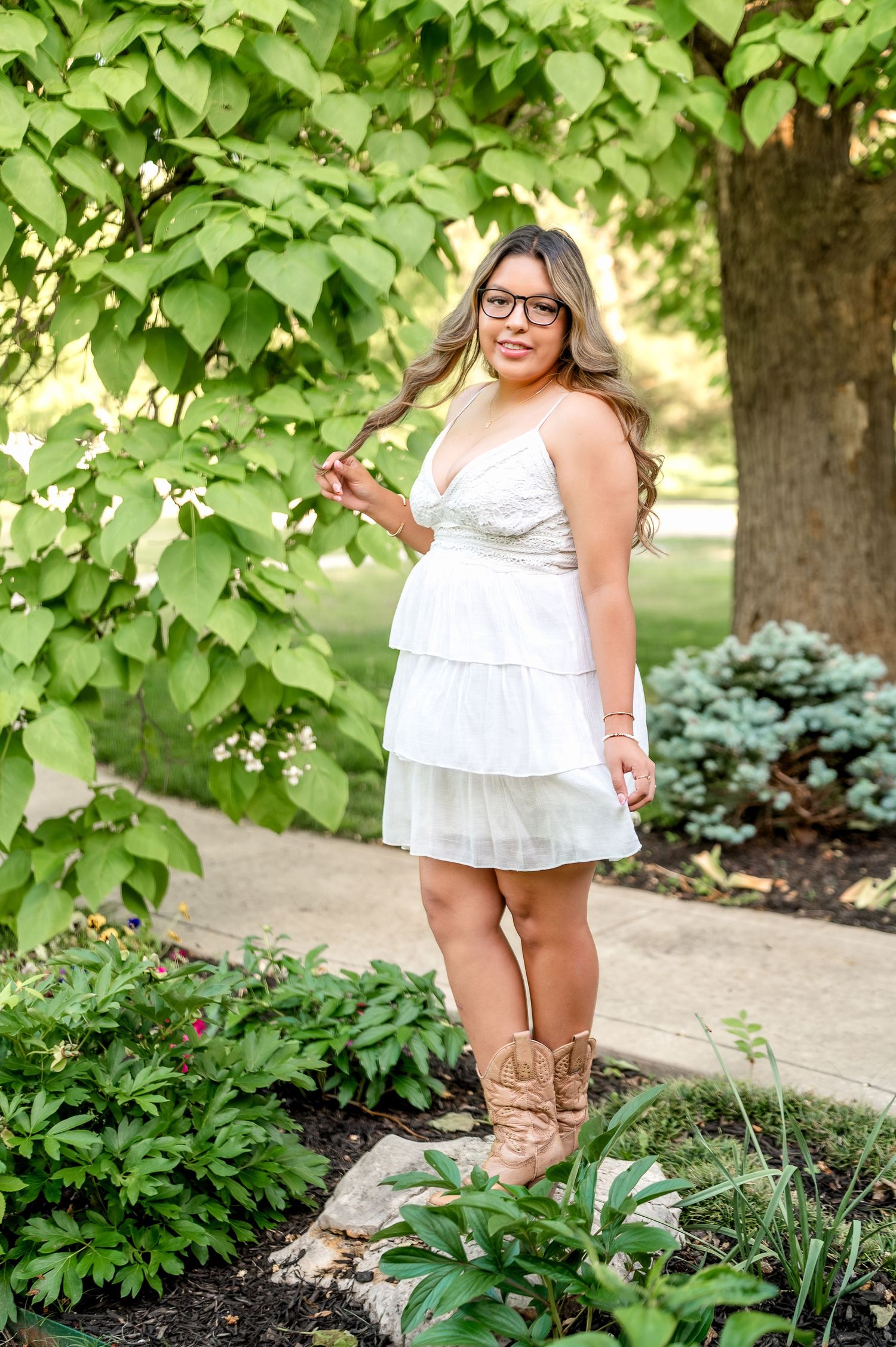 Tulsa senior session at Coal Creek Farm in Jenks