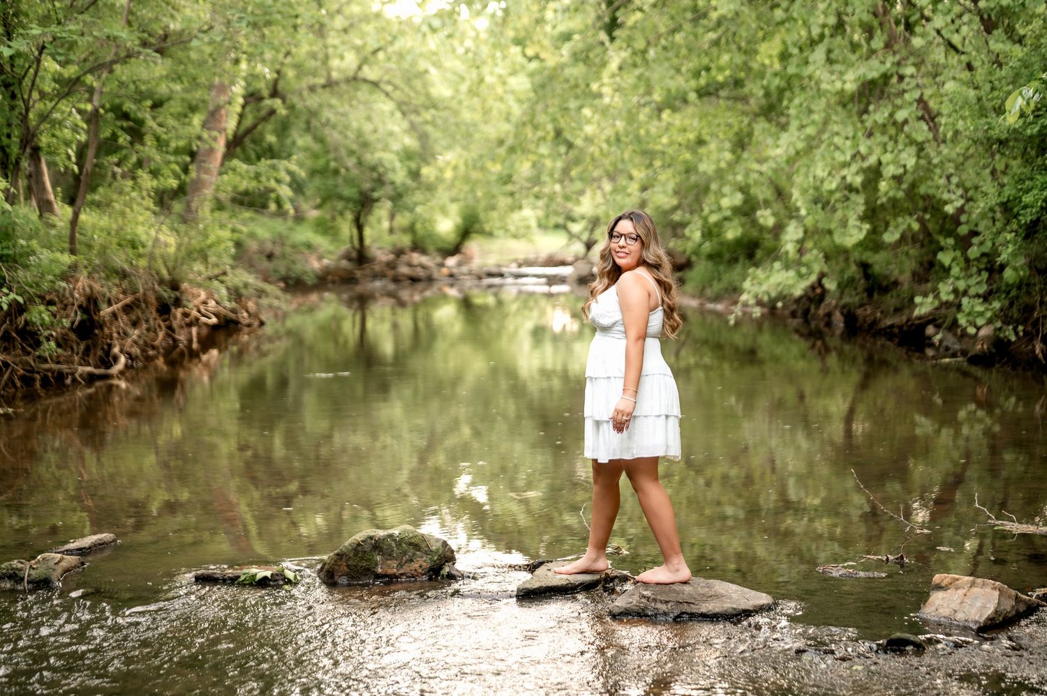 Tulsa senior session at Coal Creek Farm in Jenks