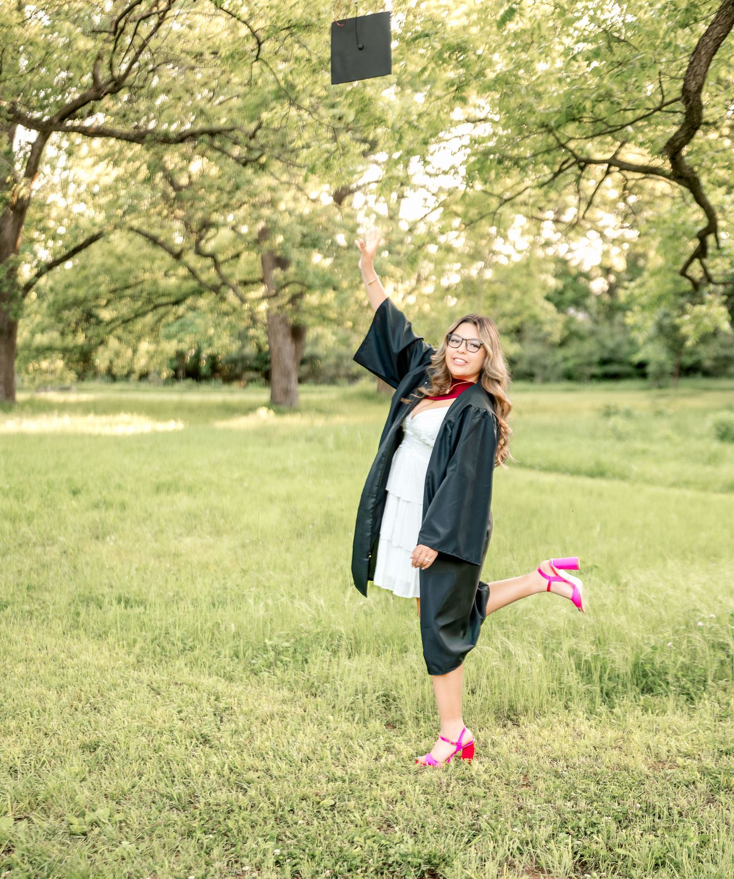Tulsa senior session at Coal Creek Farm in Jenks
