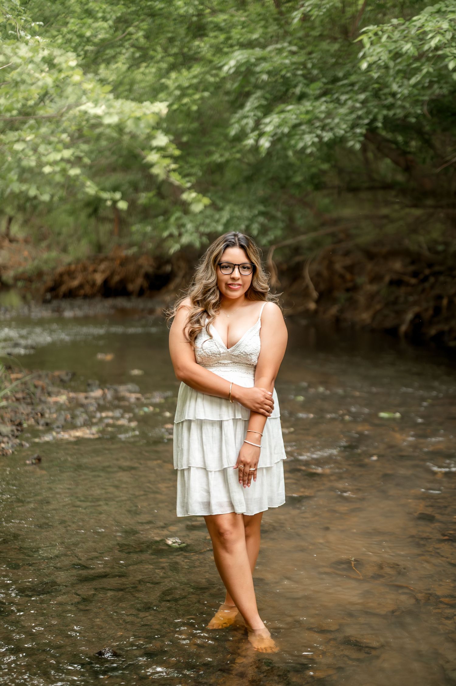 Tulsa senior session at Coal Creek Farm in Jenks
