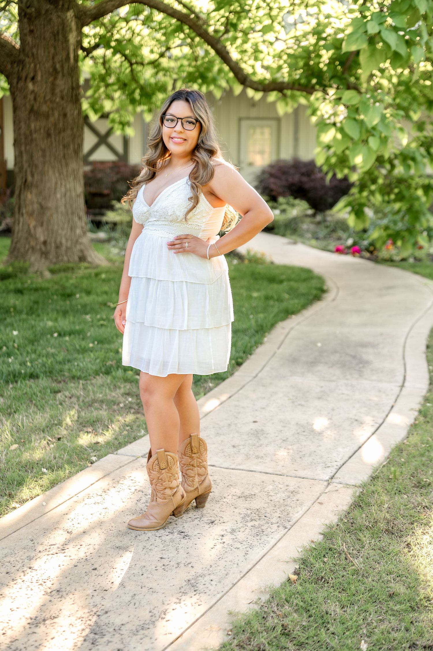 Tulsa senior session at Coal Creek Farm in Jenks