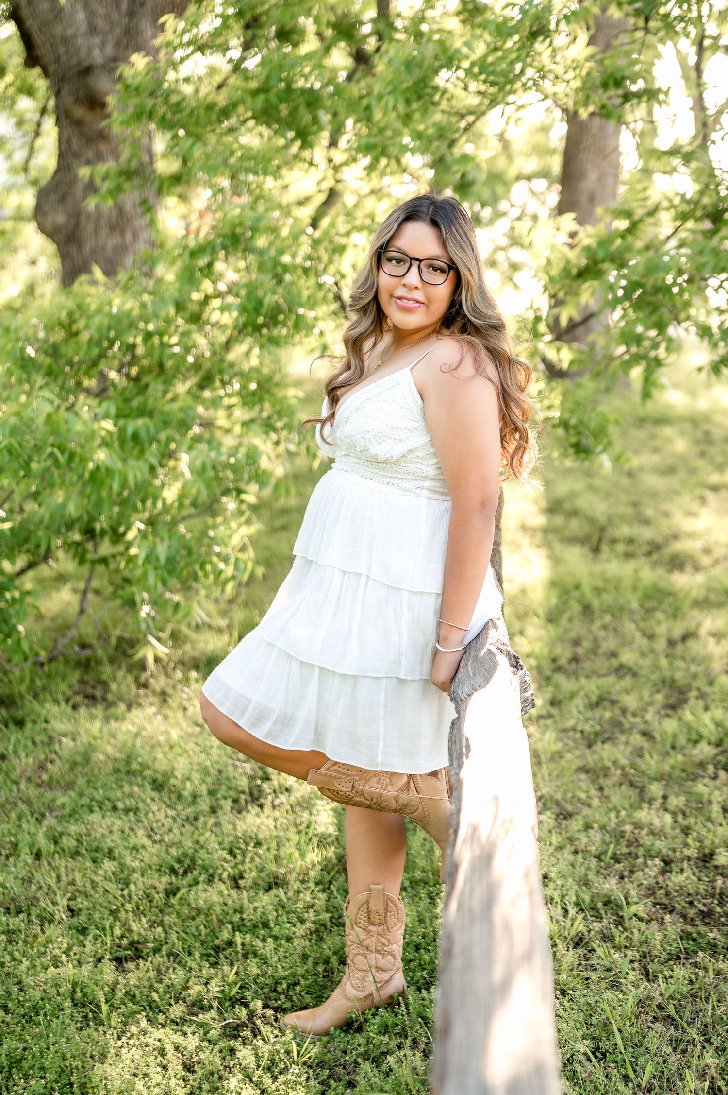 Tulsa senior session at Coal Creek Farm in Jenks