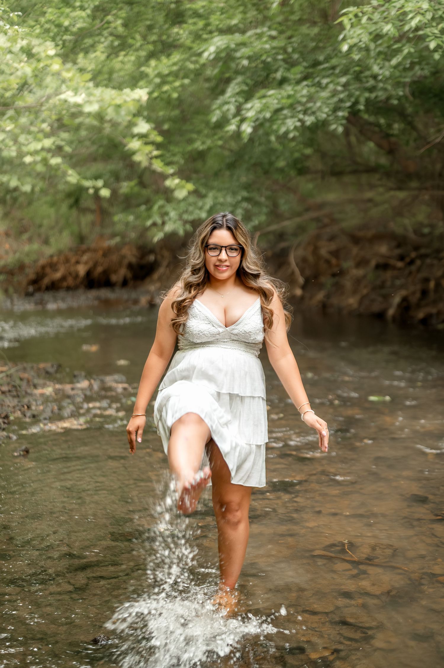 Tulsa senior session at Coal Creek Farm in Jenks