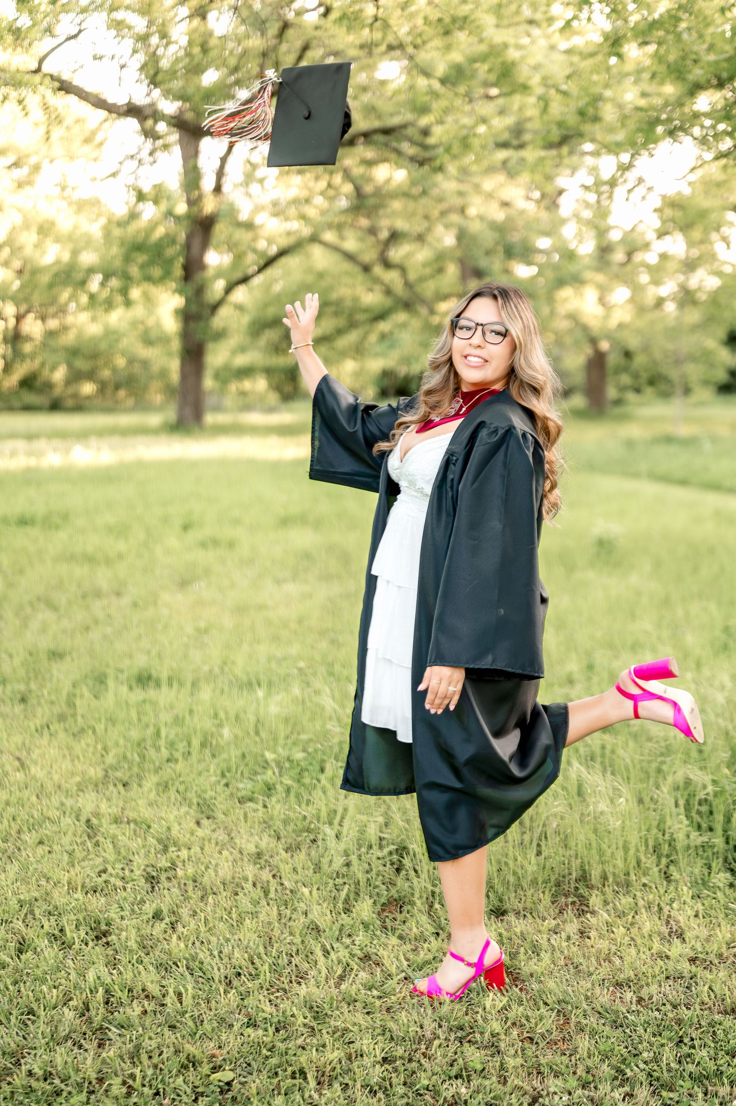 Tulsa senior session at Coal Creek Farm in Jenks
