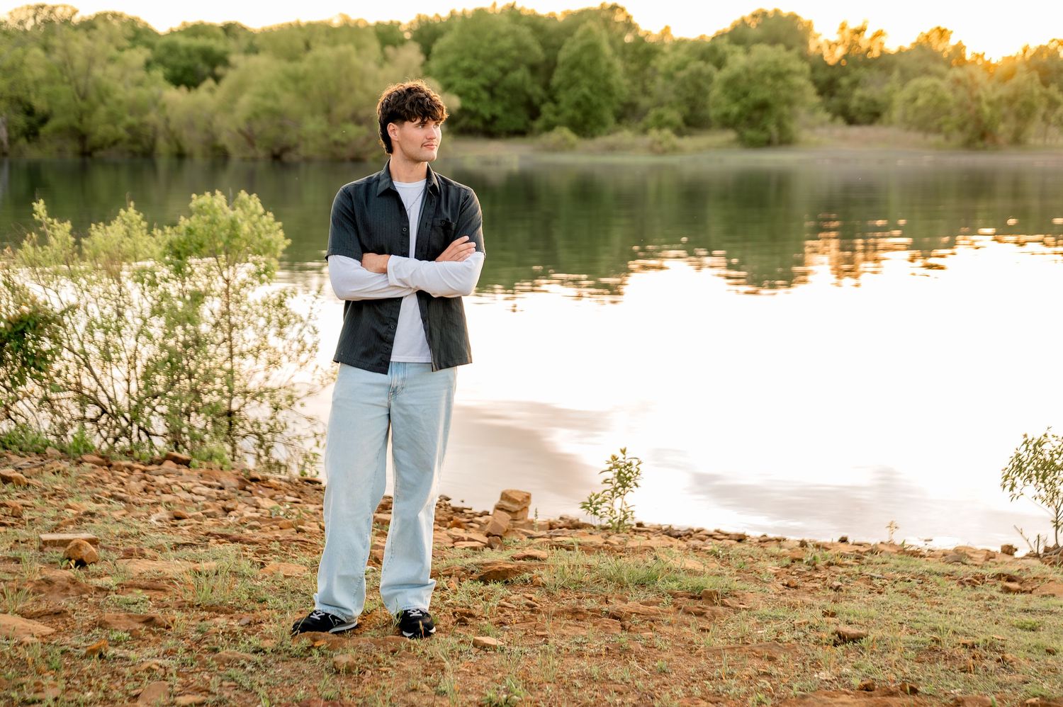 Tulsa Senior Session at Lake