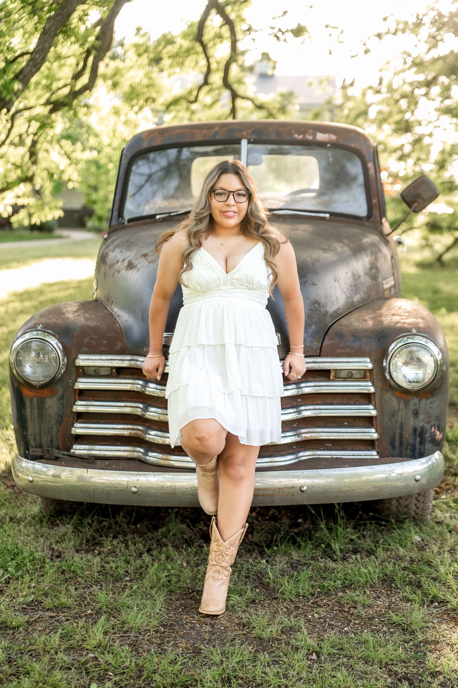 Tulsa senior session at Coal Creek Farm in Jenks