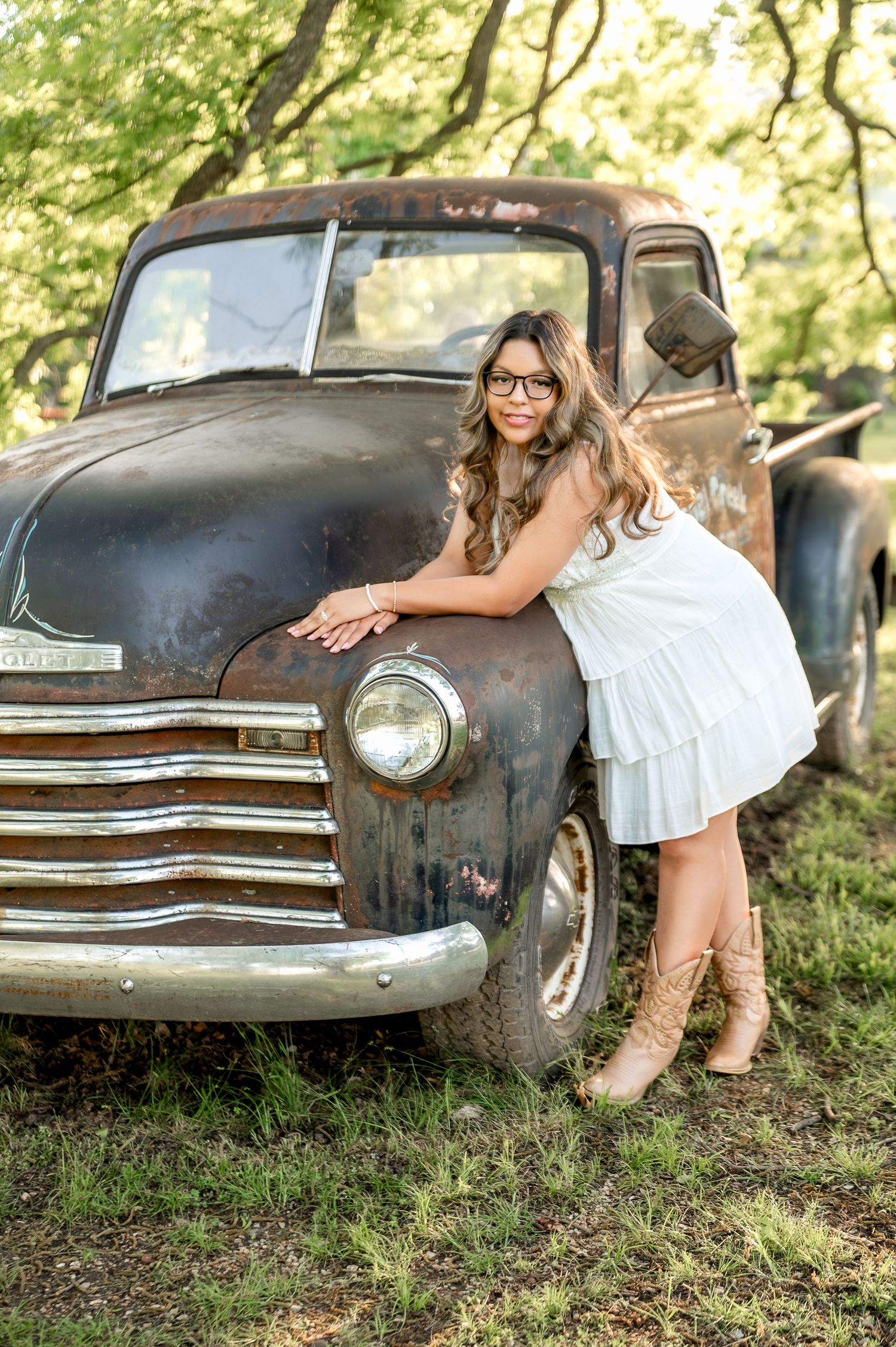 Tulsa senior session at Coal Creek Farm in Jenks