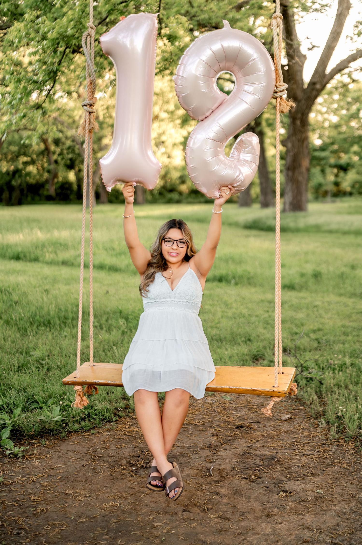 Tulsa senior session at Coal Creek Farm in Jenks
