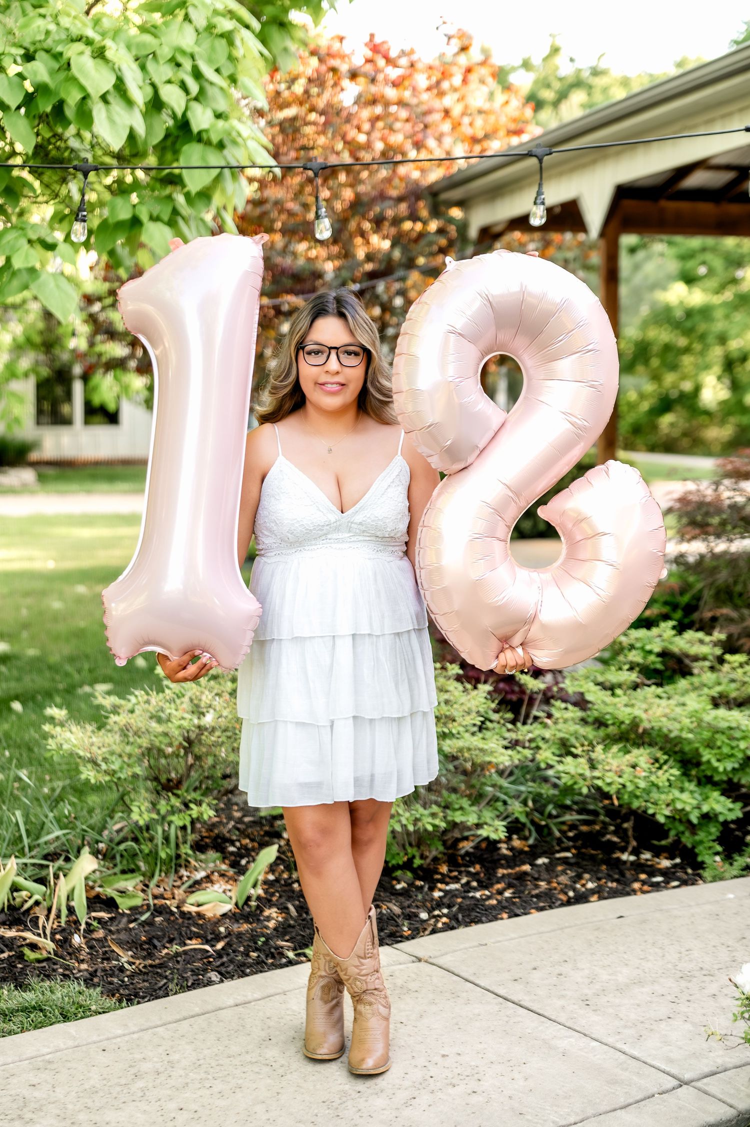 Tulsa senior session at Coal Creek Farm in Jenks