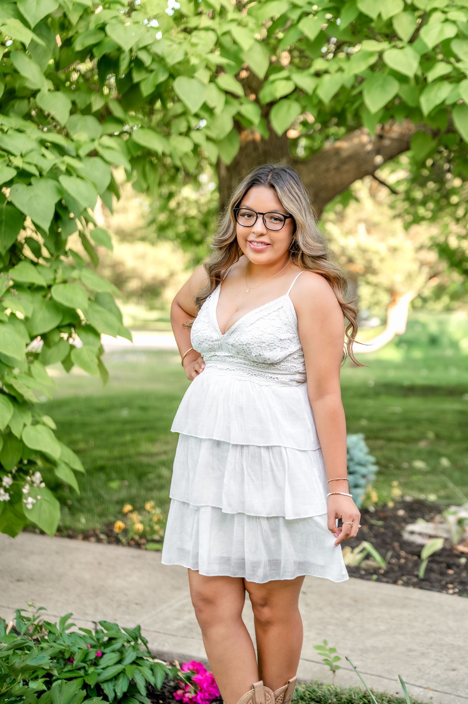 Tulsa senior session at Coal Creek Farm in Jenks