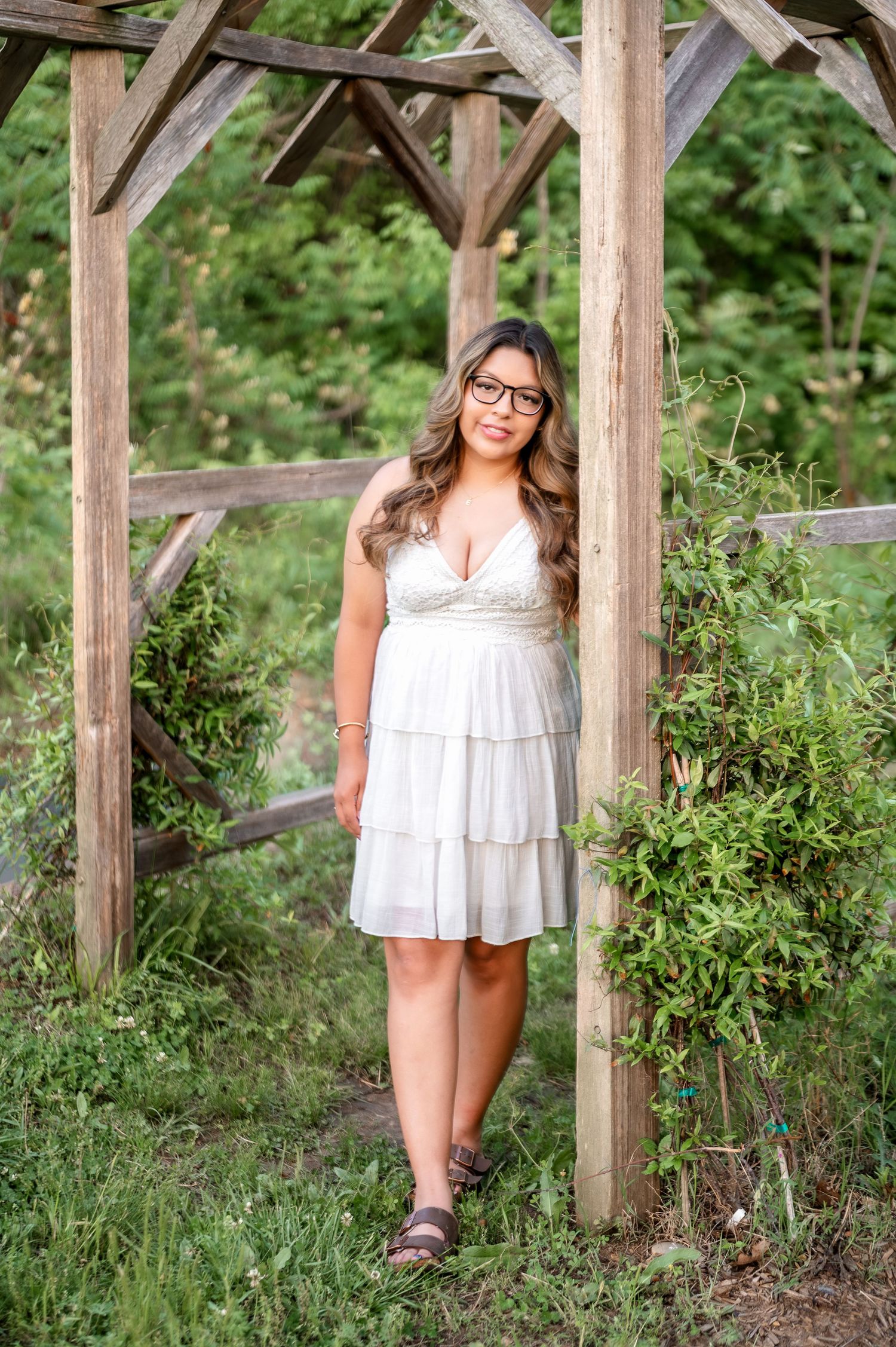Tulsa senior session at Coal Creek Farm in Jenks