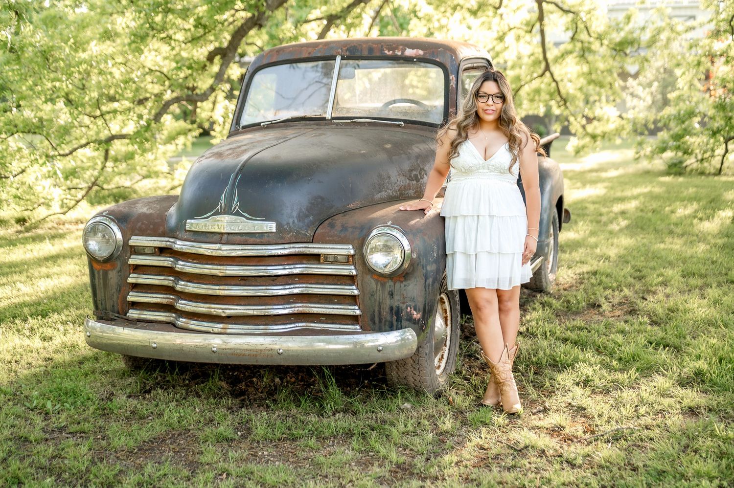 Tulsa senior session at Coal Creek Farm in Jenks