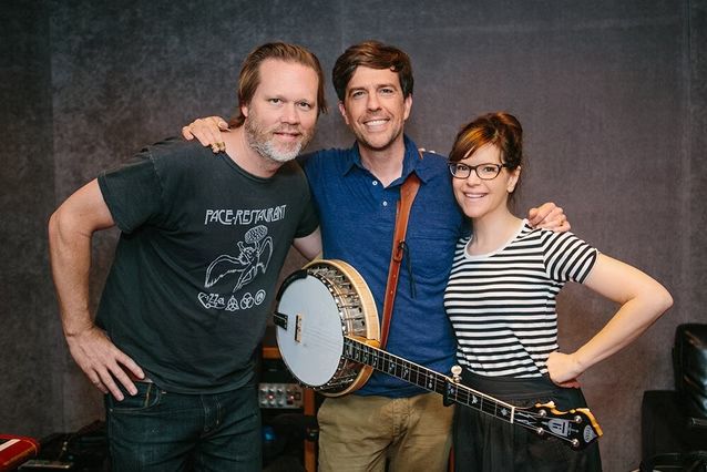 Lisa Loeb and Ed Helms in the Studio, Los Angeles