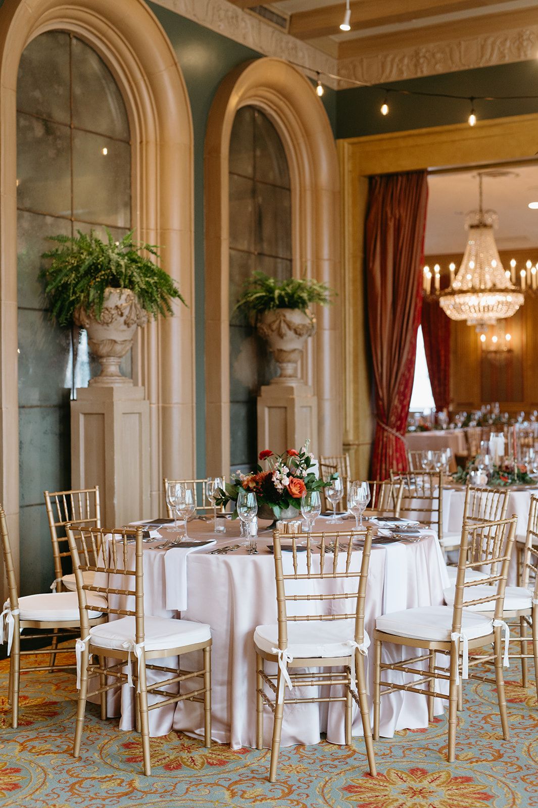 Editorial and luxury tablescape and wedding decor at the Fort Worth Club.