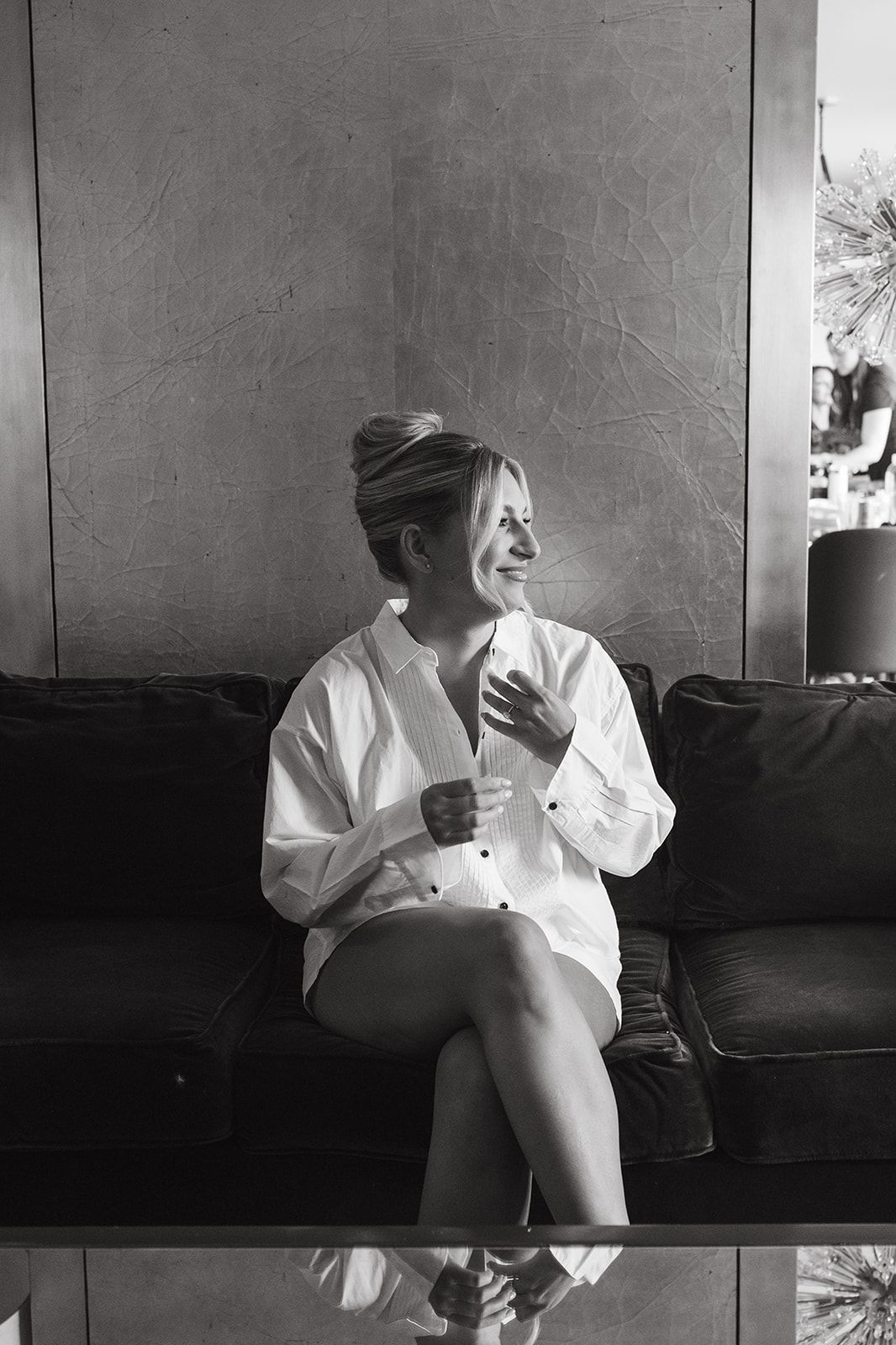 Editorial and luxury bride portraits at the Statler Hotel in Downtown Dallas.