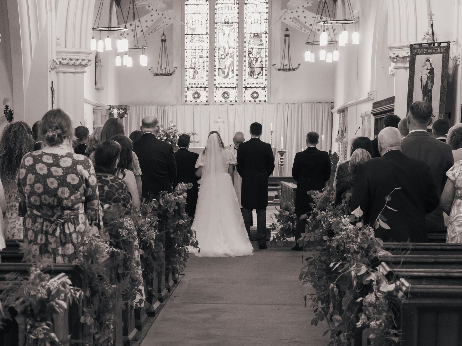 Church wedding environment