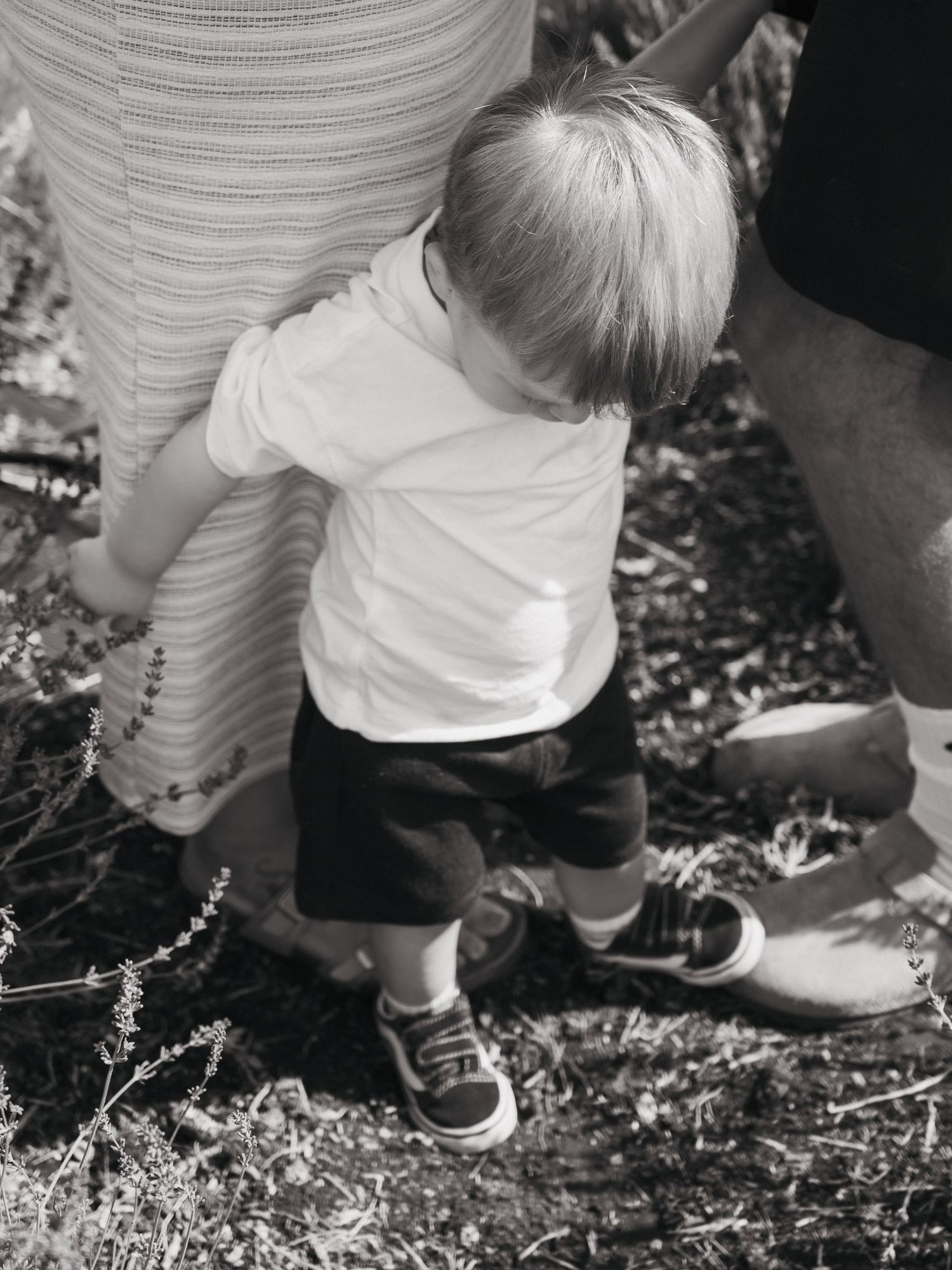 Candid of toddler and mum