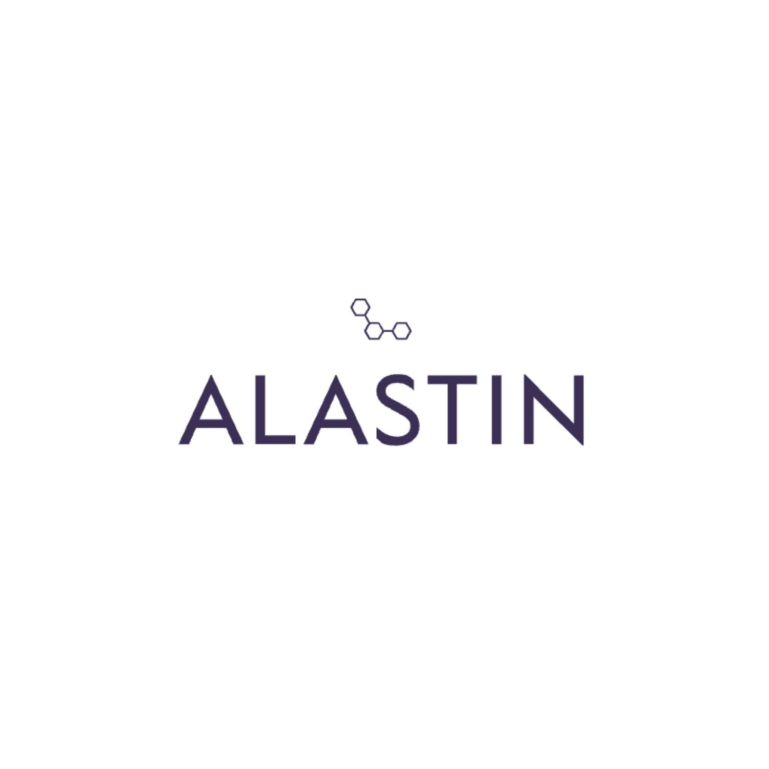 Black text spelling out 'ALASTIN' in a modern sans-serif font on a white background.