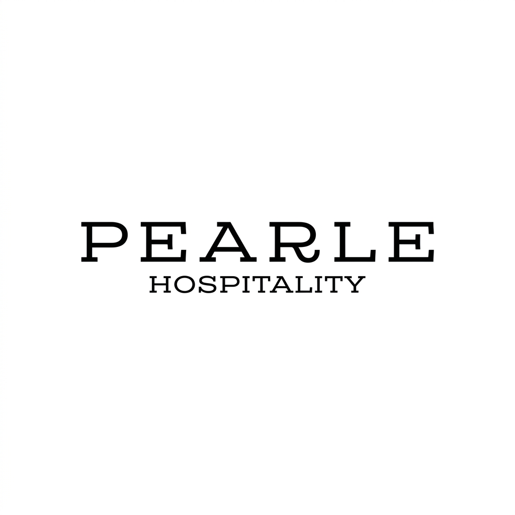 Black text logo for Pearle Hospitality company against a white background.
