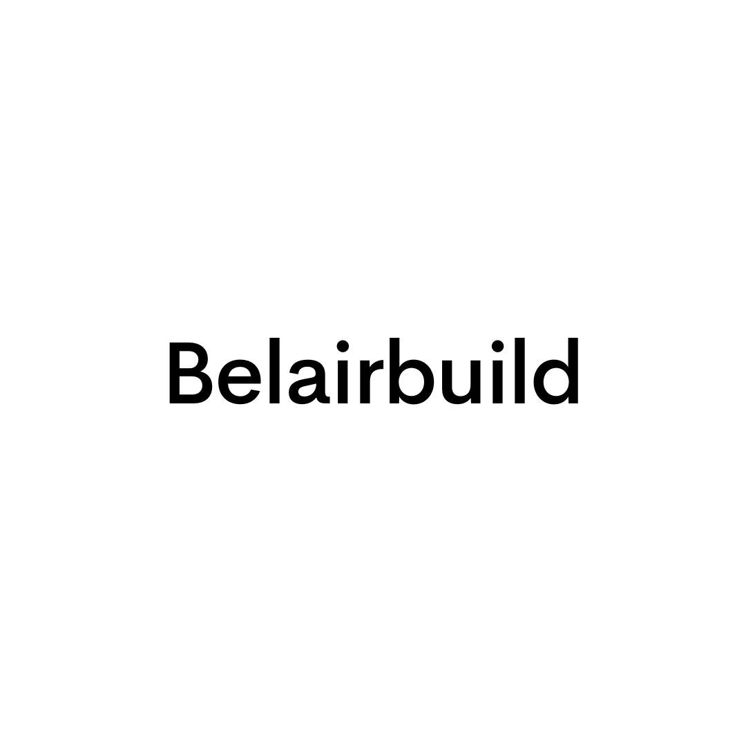 Simple black text displaying the word 'Belairbuild' on a white background.